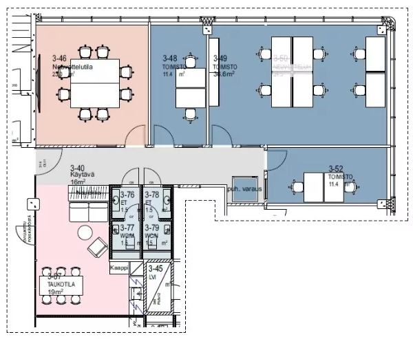 Lent&auml;j&auml;ntie 3, Vantaa, 23 m&sup2; toimisto