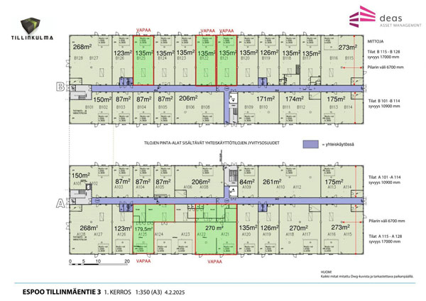 Tillinmäentie 3, Espoo, 87 m² tuotanto, varasto