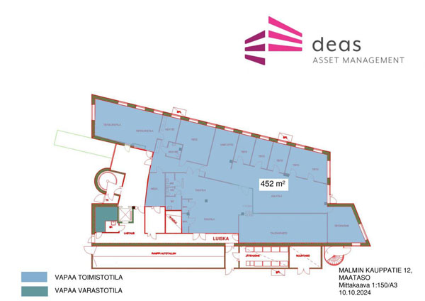 Malmin Kauppatie 12, Helsinki, 395 m² toimisto