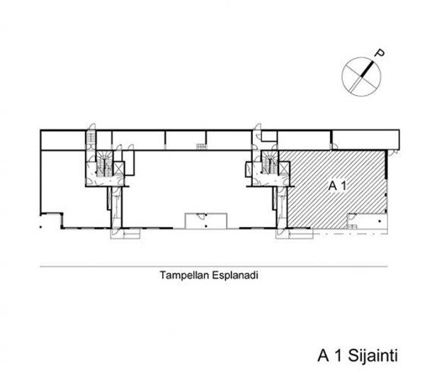 Tampellan Esplanadi 8, Tampere, 173 m² liiketila