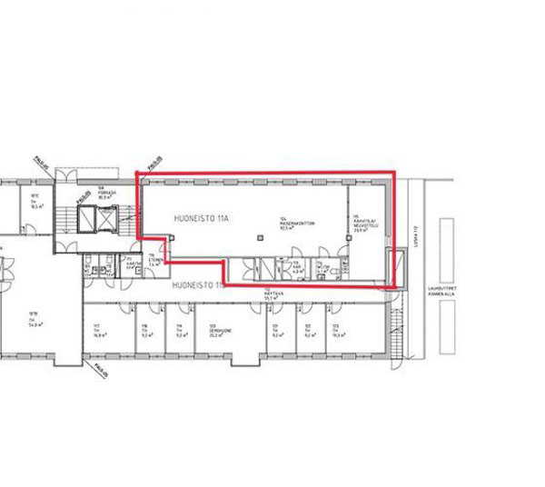 Linnankatu 50-52, Turku, 137 m&sup2; toimisto