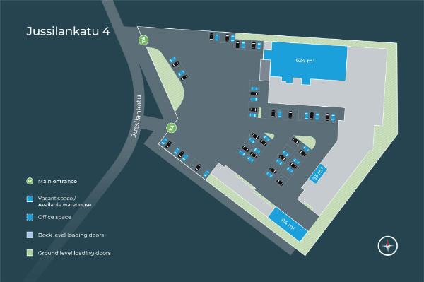 Jussilankatu 4, Lahti, 624 m&sup2; liiketila, toimisto, varasto