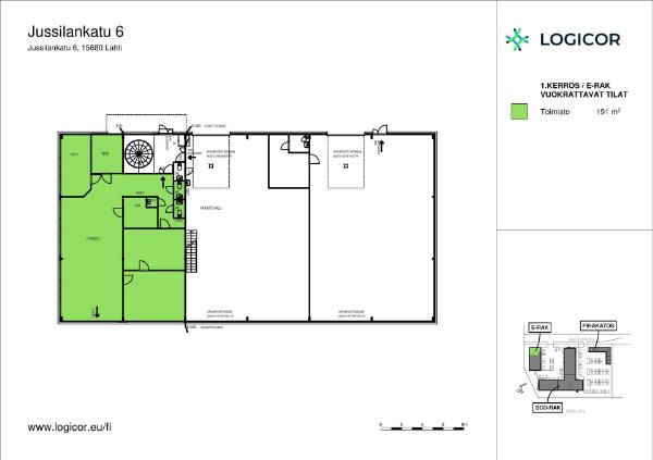 Jussilankatu 6, Lahti, 191 m&sup2; toimisto