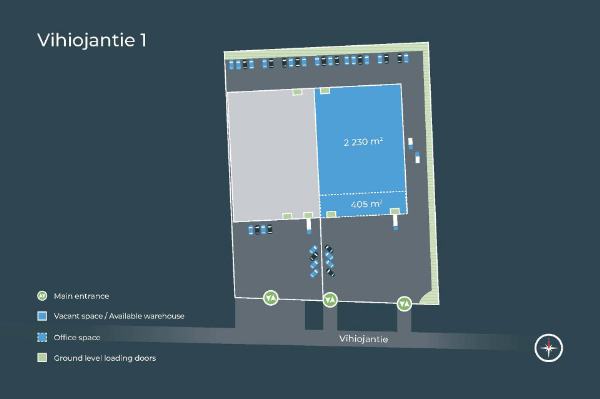 Vihiojantie 1, Tampere, 2581 m&sup2; varasto