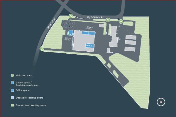 Ryd&ouml;nnotko 1, Turku, 1100 m&sup2; varasto