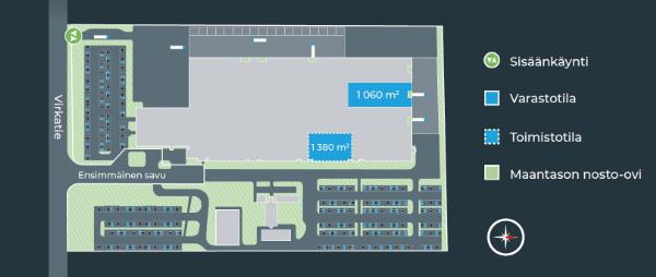 Ensimmäinen Savu 2, Vantaa, 1060 m² varasto