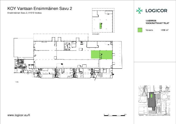 Ensimm&auml;inen Savu 2, Vantaa, 1060 m&sup2; varasto