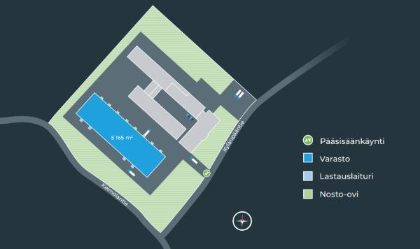 Kyl&auml;np&auml;&auml;ntie 4 A, Vantaa, 5165 m&sup2; varasto, tuotanto