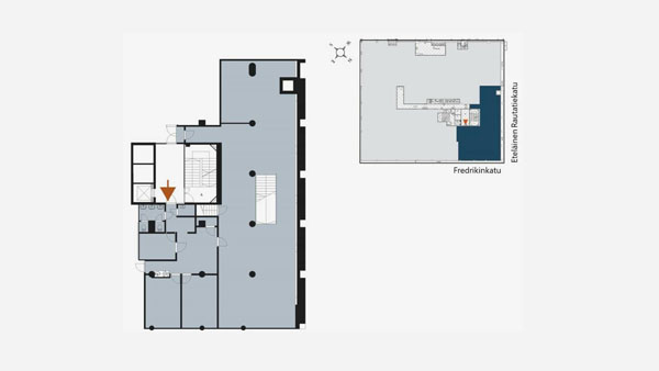 Fredrikinkatu 48, Helsinki, 267 m&sup2; liiketila, varasto, muu