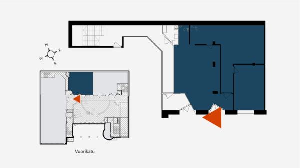 Vuorikatu 35, Lahti, 102 m² liiketila, toimisto