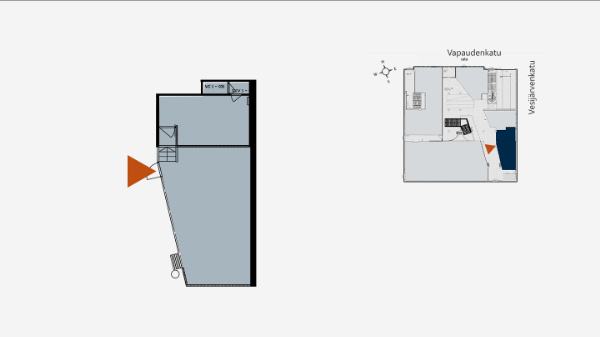 Vapaudenkatu 13, Lahti, 98 m² liiketila, toimisto