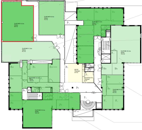 Hatanp&auml;&auml;n valtatie 18, Tampere, 92 m&sup2; toimisto