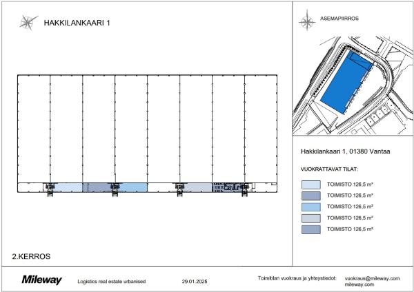 Hakkilankaari 1, Vantaa, 126 m&sup2; toimisto