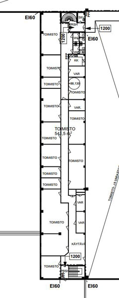 Patam&auml;enkatu 7, Tampere, 550 m&sup2; toimisto