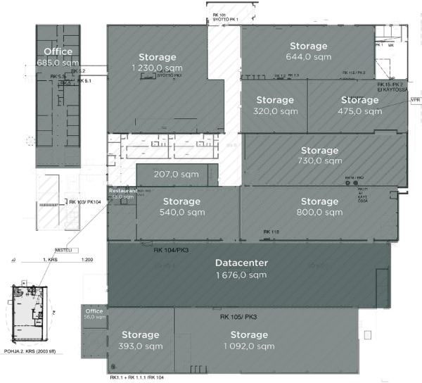Ruosilantie 10, Helsinki, 1676 m&sup2; varasto, tuotanto, muu