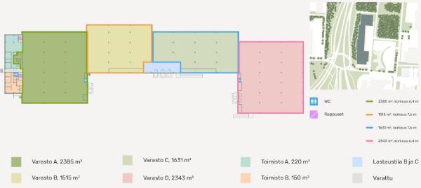 &Auml;yrikuja 3, Vantaa, 3340 m&sup2; varasto, tuotanto