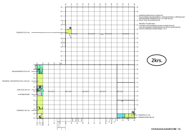Honkanummentie 13, Vantaa, 2000 m² varasto, toimisto