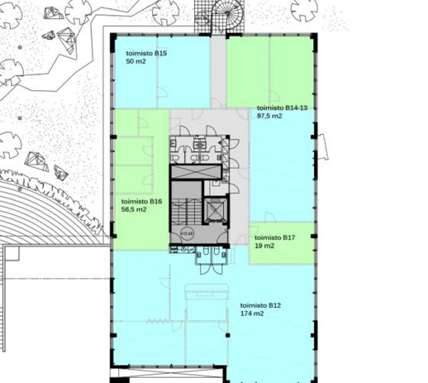 Veist&auml;m&ouml;naukio 1-3, Turku, 174 m&sup2; toimisto