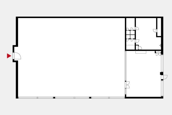 Valtatie 5, Salo, 1203 m&sup2; liiketila, n&auml;yttely, varasto