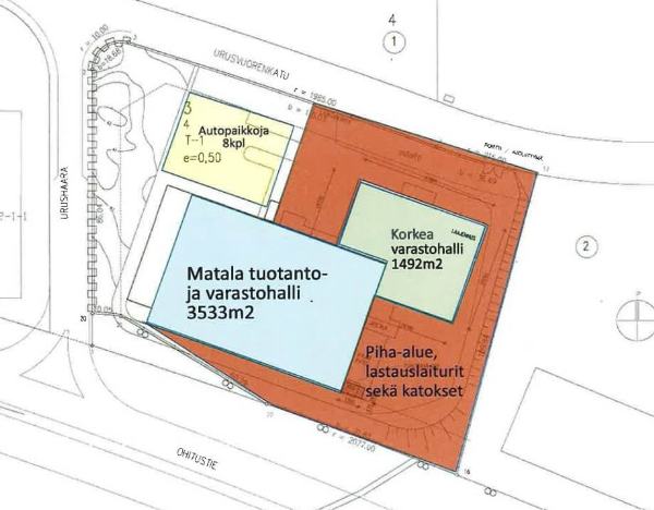 Urusvuorenkatu 3, Turku, 5025 m&sup2; varasto, tuotanto