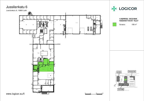 Jussilankatu 6, Lahti, 158 m&sup2; varasto, toimisto