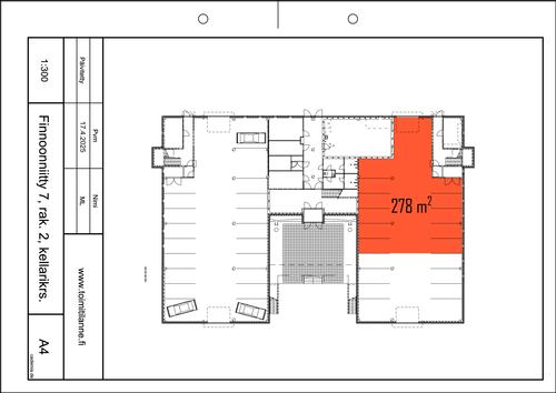 Finnoonniitty 7, Espoo, 278 m&sup2; autotalli/-halli, varasto