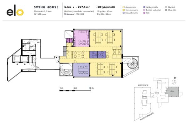 Miestentie 7, Espoo, 292 m² toimisto