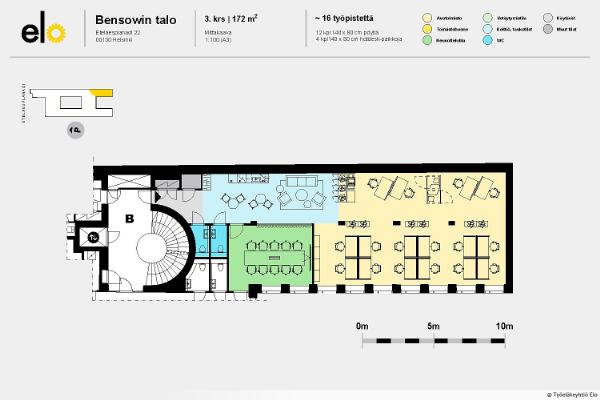 Eteläesplanadi 22, Helsinki, 172 m² toimisto