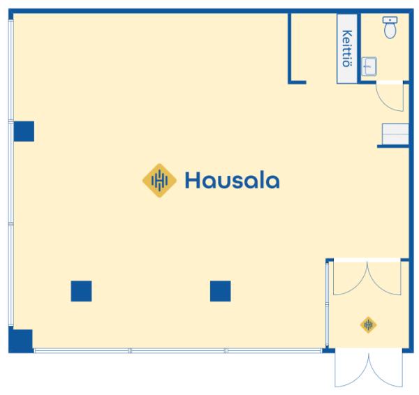 Aleksanterinkatu 24a, Lahti, 100 m&sup2; liiketila