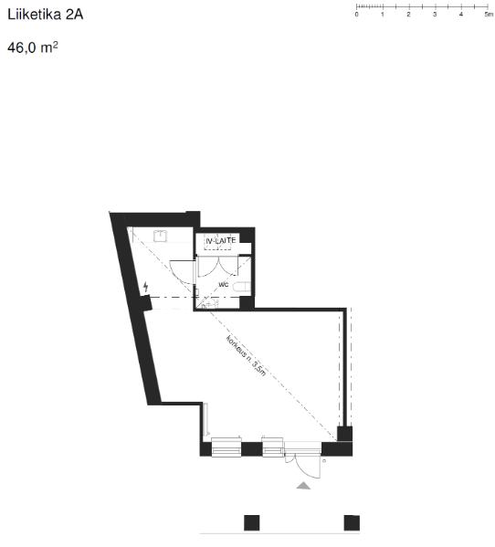 Bertha Pauligin katu 7, Helsinki, 46 m&sup2; liiketila