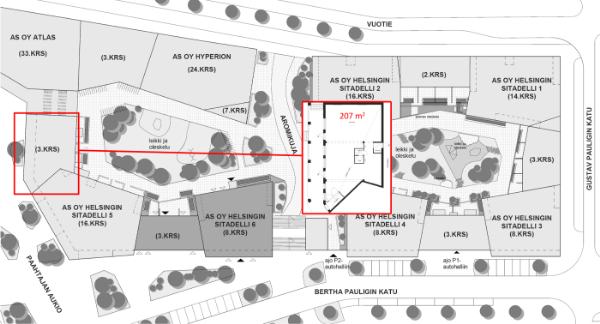 Bertha Pauligin katu 7, Helsinki, 207 m&sup2; liiketila, ravintola
