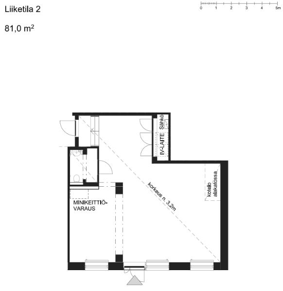 Bertha Pauligin katu 5, Helsinki, 81 m&sup2; liiketila