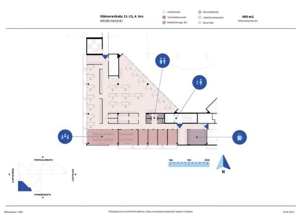 Itämerenkatu 11-13, Helsinki, 490 m² toimisto