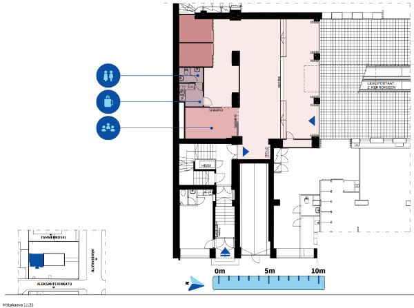 H&auml;meenkatu 9, Tampere, 169 m&sup2; liiketila, toimisto