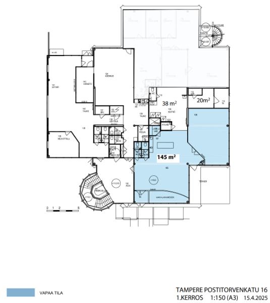 Postitorvenkatu 16, Tampere, 145 m² toimisto