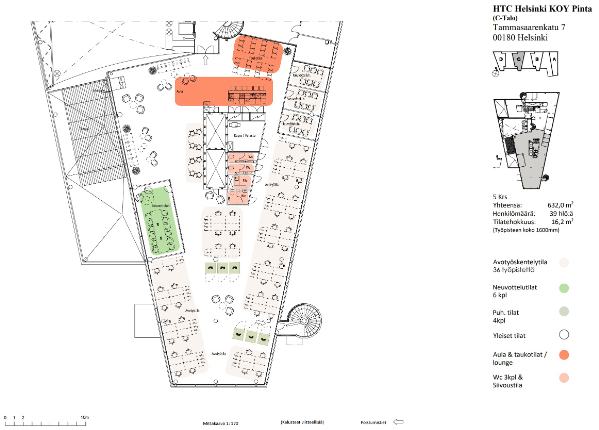 Tammasaarenkatu 3, Helsinki, 632 m&sup2; toimisto