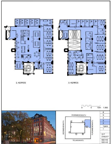 Pursimiehenkatu 29-31, Helsinki, 533 m&sup2; toimisto
