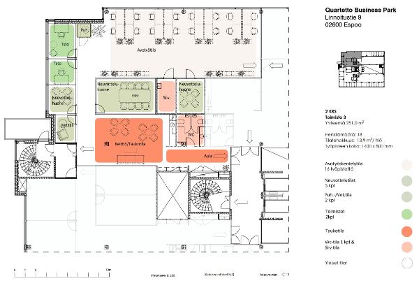 Linnoitustie 9, Espoo, 279 m&sup2; toimisto