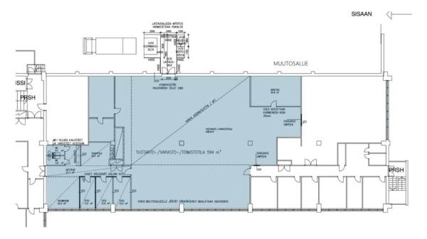 Koivuvaarankuja 2, Vantaa, 594 m&sup2; tuotanto, varasto, toimisto