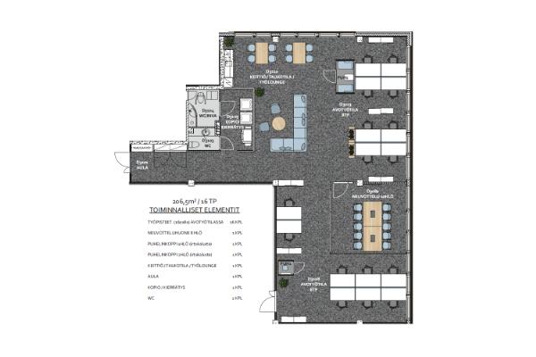 Kalevantie 2, Tampere, 206 m&sup2; toimisto