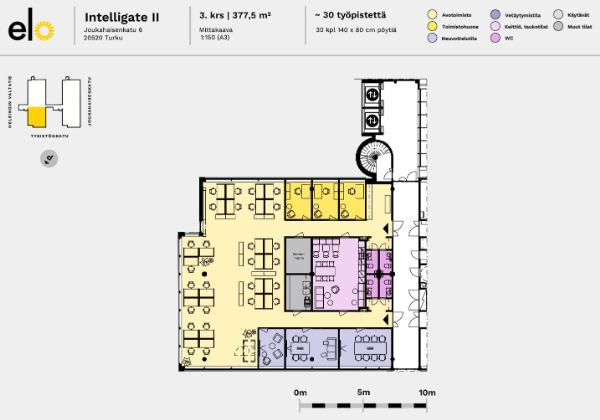 Joukahaisenkatu 6, Turku, 377 m&sup2; toimisto