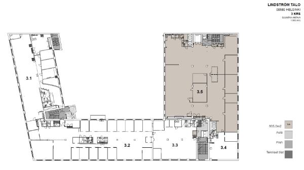 Lautatarhankatu 6, Helsinki, 905 m&sup2; toimisto