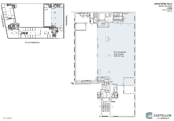Lautatarhankatu 6, Helsinki, 514 m&sup2; toimisto