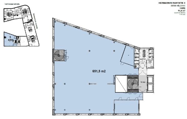 Hermannin rantatie 8, Helsinki, 652 m&sup2; toimisto