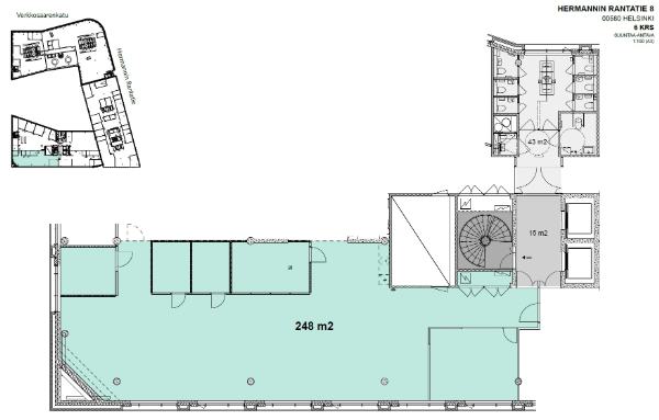 Hermannin rantatie 8, Helsinki, 208 m&sup2; toimisto