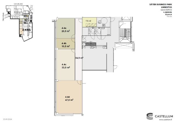 Linnoitustie 3, Espoo, 30 m&sup2; toimisto