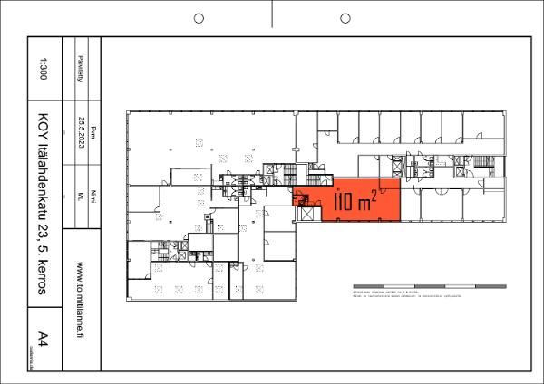 It&auml;lahdenkatu 23, Helsinki, 110 m&sup2; toimisto