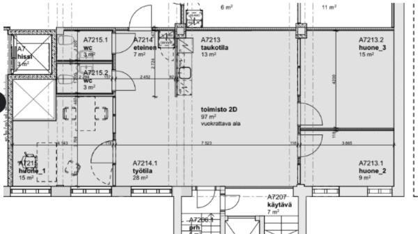 Silkkitehtaantie 5, Vantaa, 97 m&sup2; toimisto