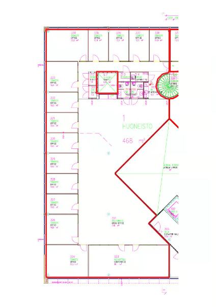 Robert Huberin tie 3b, Vantaa, 468 m&sup2; toimisto