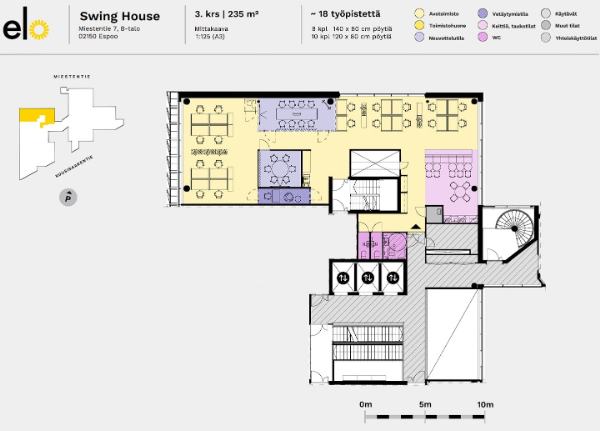 Miestentie 7, Espoo, 235 m&sup2; toimisto